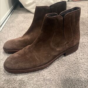 Men's Varvatos Waverly Brown Suede Chelsea Boots in size 11.5